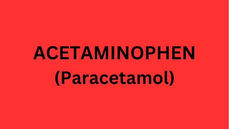 Acetaminophen Medicine