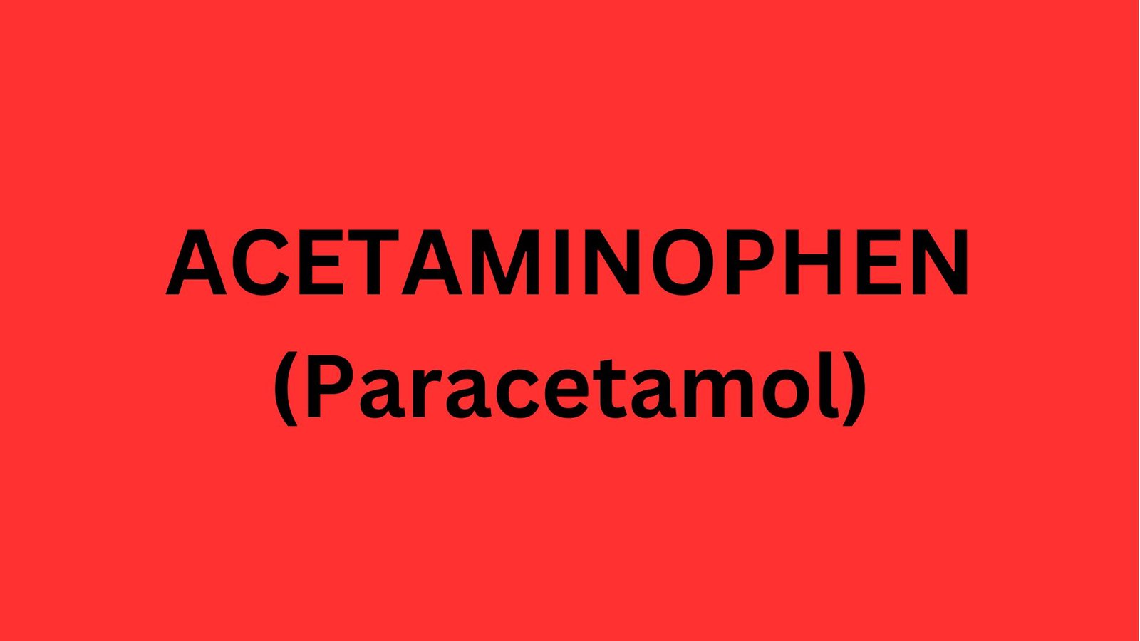 Acetaminophen Medicine